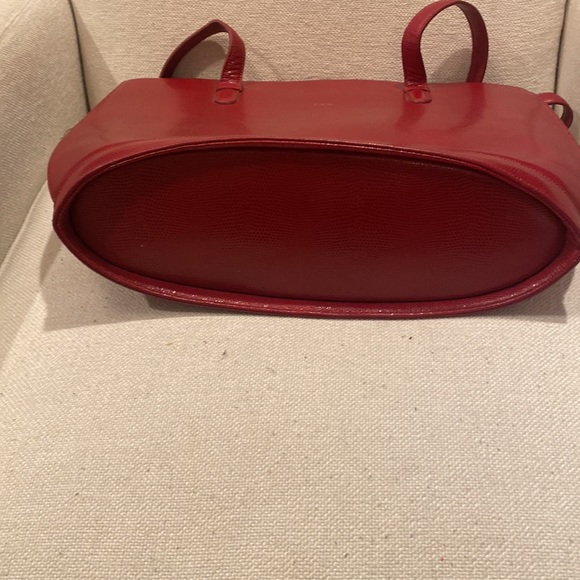 MiMi DiCarlo Leather Red Tote - Picture 5 of 9